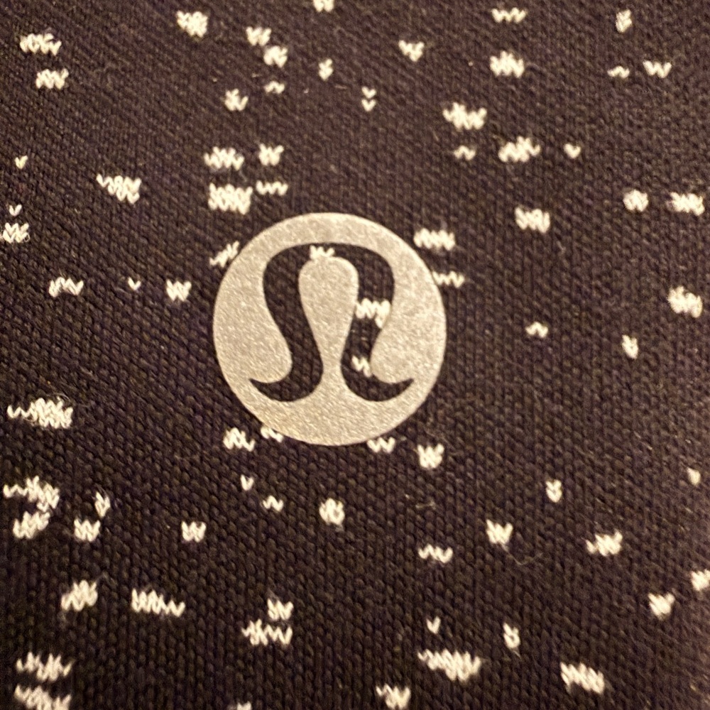 Lululemon Black White Speckled Leggings Size Appx 4 - Picture 7 of 7